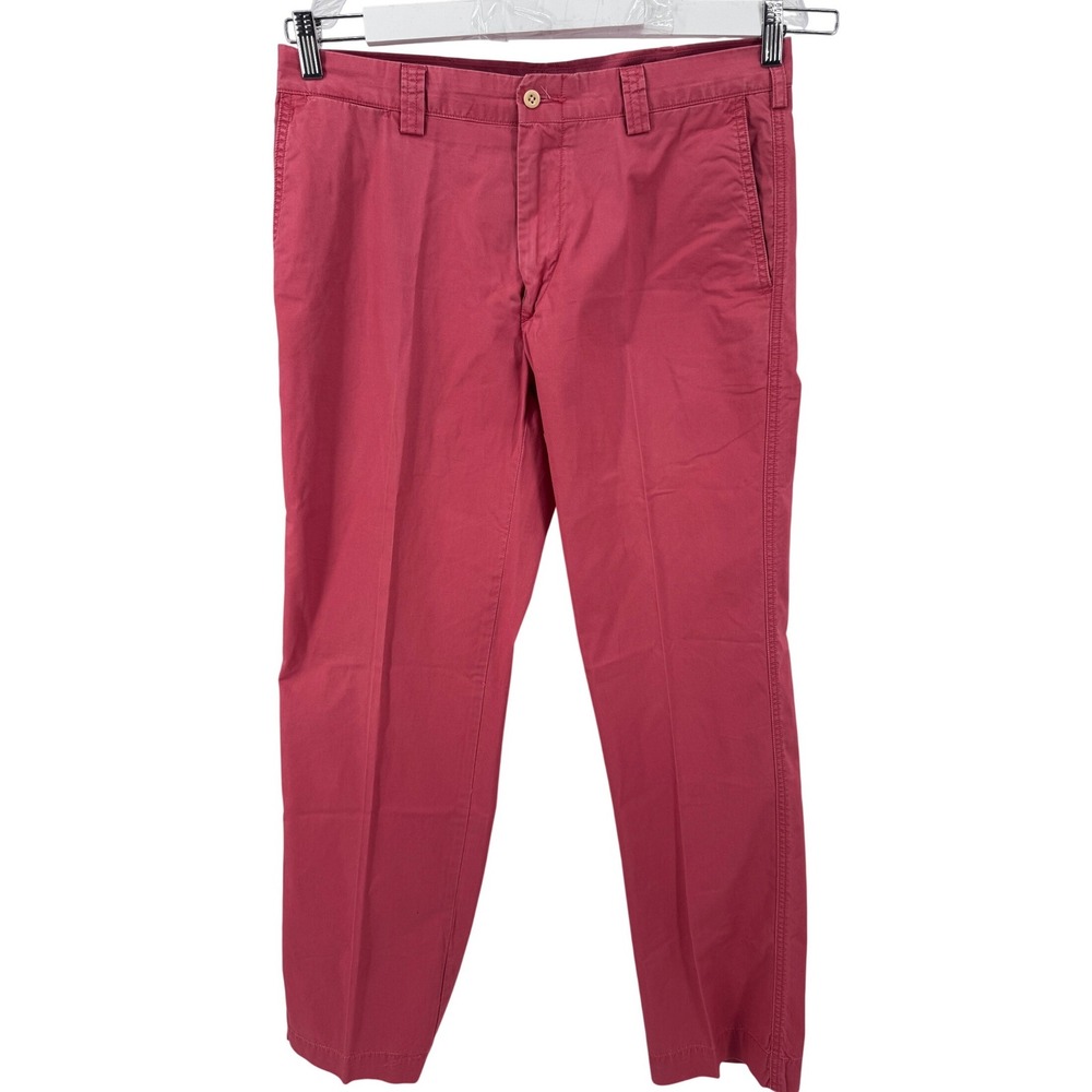Polo Ralph Lauren Mens Chino Pants 33x30‎ Coral Pink Straight Fit Preppy Golf